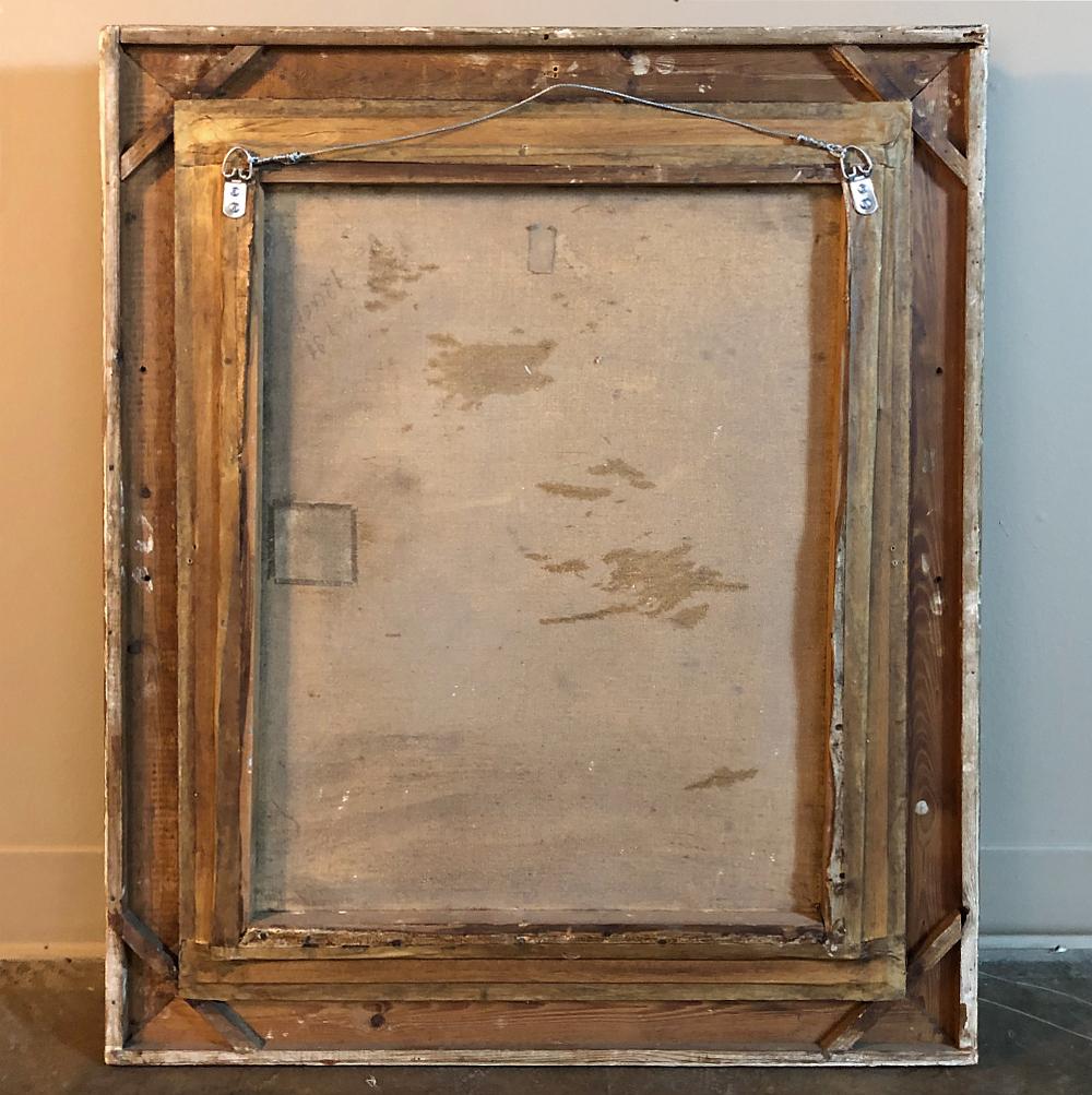 19th Century Framed Oil Painting on Canvas by Schneller 6