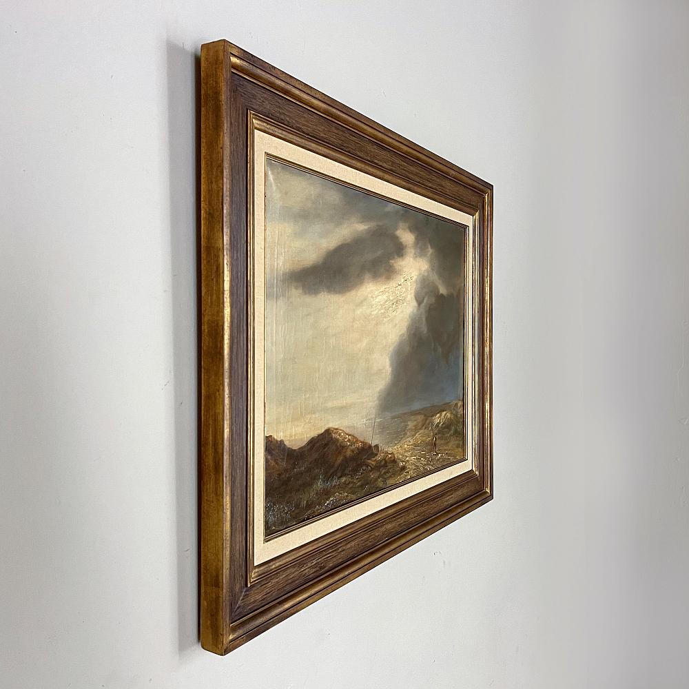Aesthetic Movement 19th Century Framed Oil Painting on Canvas For Sale