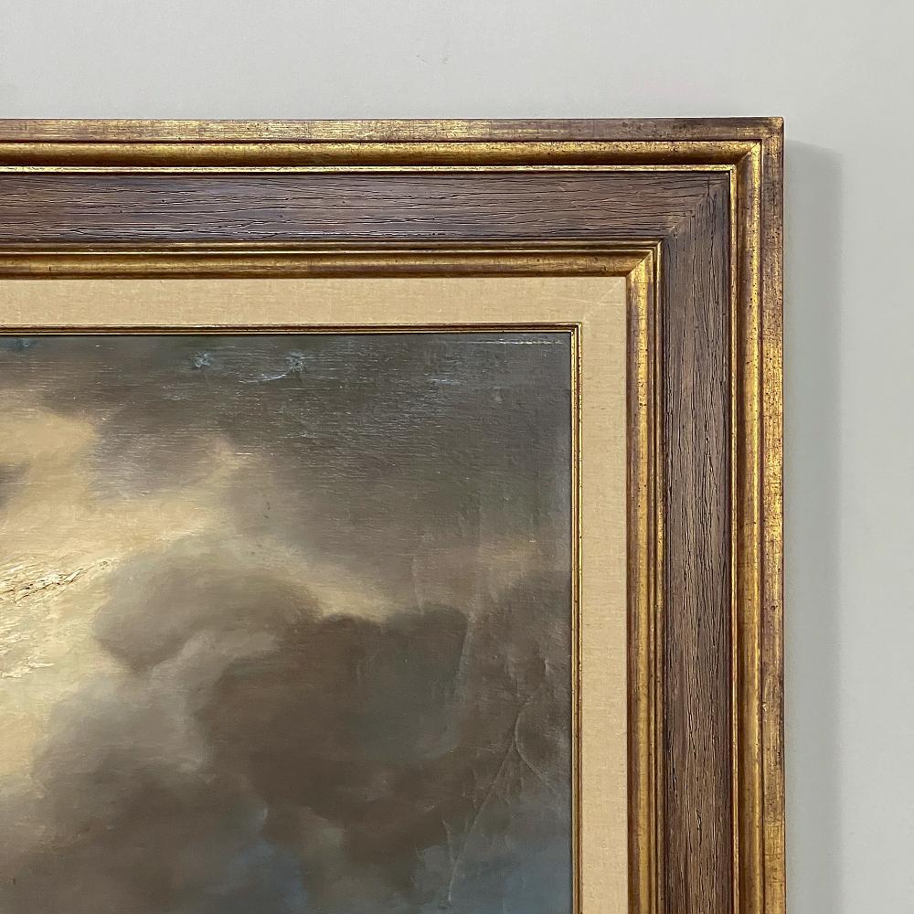 Fin du XIXe siècle Peinture à l'huile sur toile encadrée du 19e siècle en vente