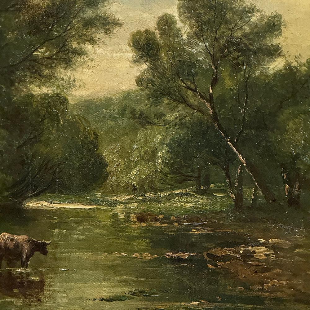 19th Century Framed Oil Painting on Canvas signed Casteleyn en venta 4