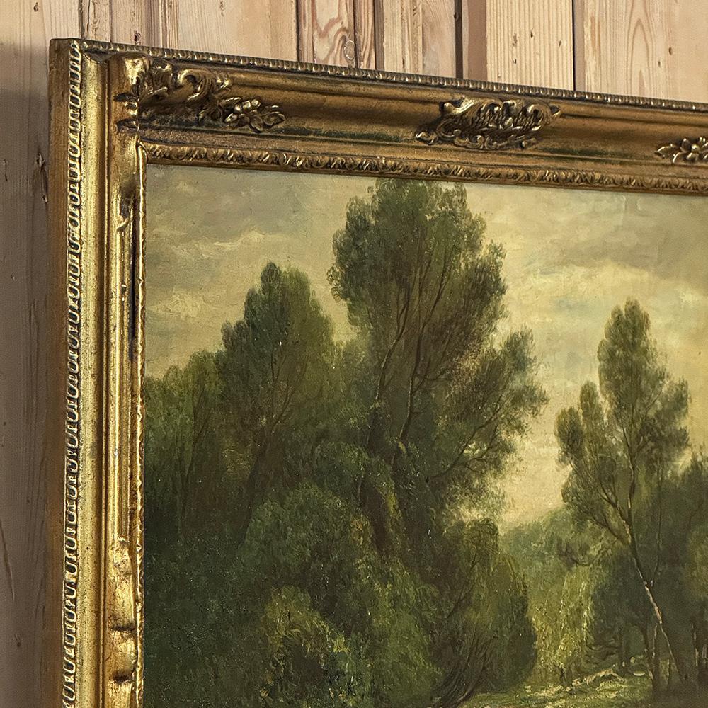 19th Century Framed Oil Painting on Canvas signed Casteleyn en venta 6