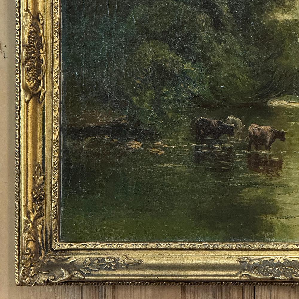 19th Century Framed Oil Painting on Canvas signed Casteleyn en venta 1