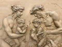 19th Century Framed Relief Sculpture, Inspired by the style of Clodion