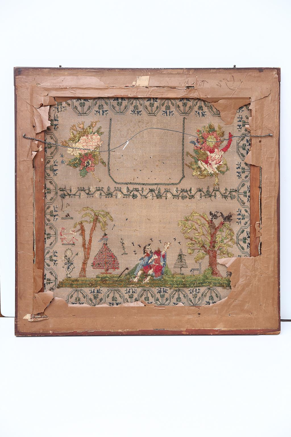 19th Century Framed Sampler 1