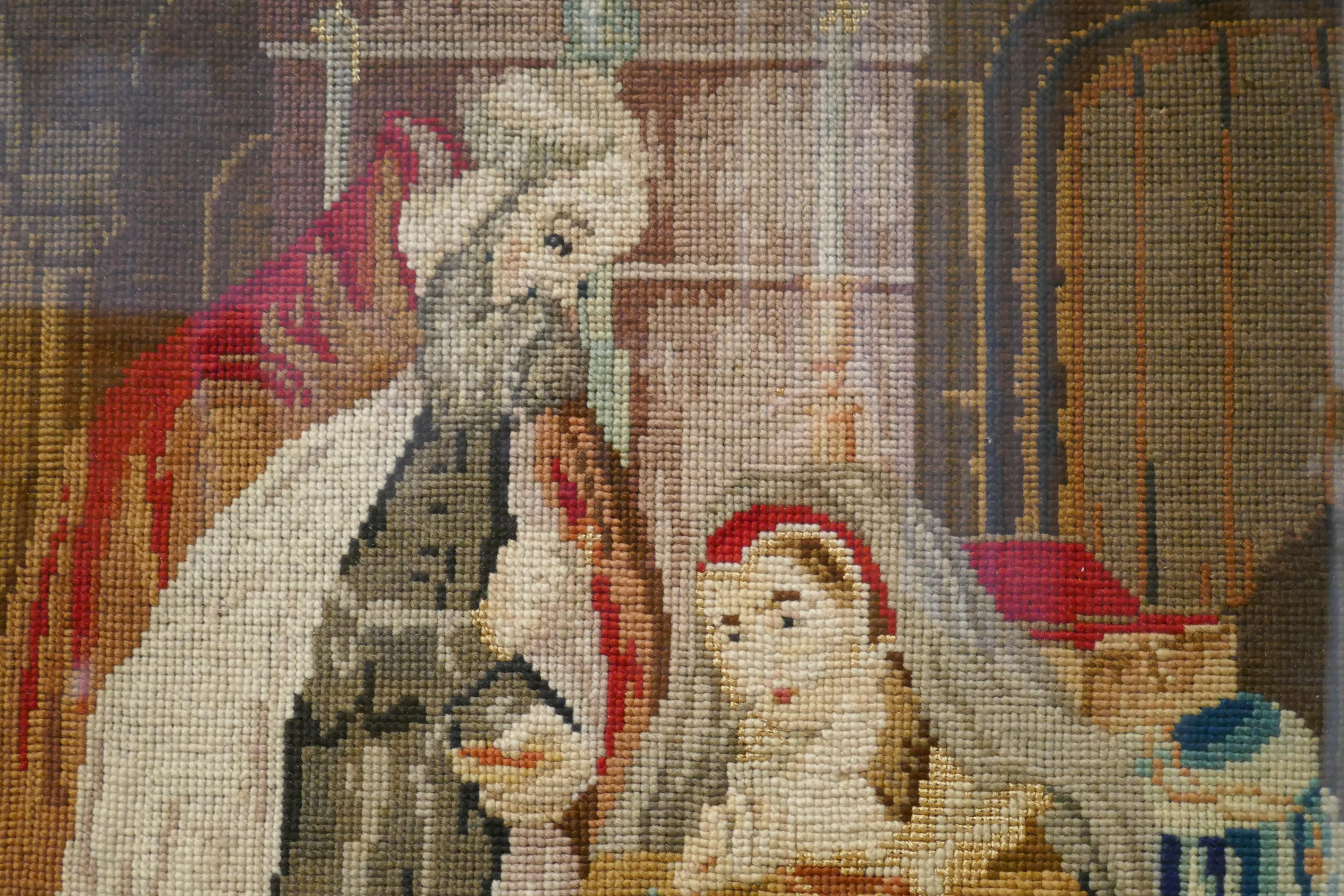 Guglielmo IV Arazzo scozzese del XIX secolo con cornice in vendita