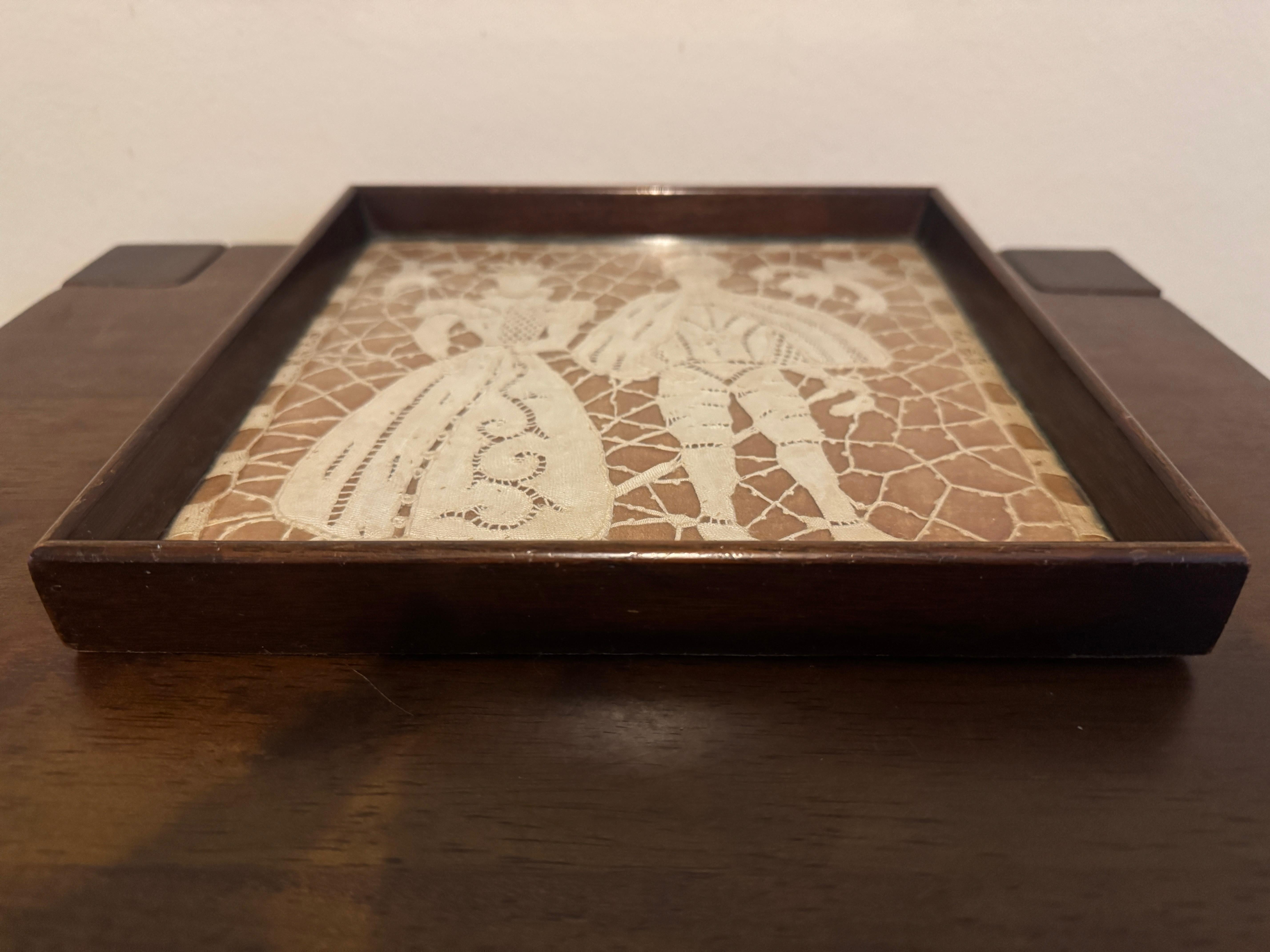 19th Century Framed Victorian Needle / Bobbin Lace For Sale 1