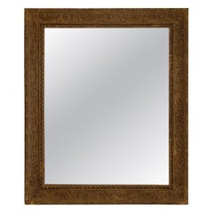 19th Century France Antique Gold Carved Giltwood Mirror