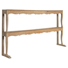19th Century France Bleached Oak Bleached Oak Sofa Table