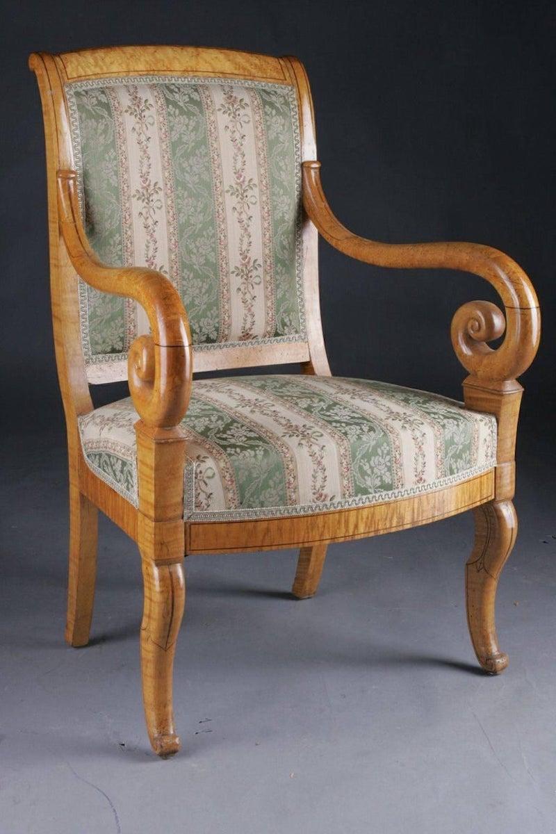 Groupe de fauteuils meublés du XIXe siècle Bon état - En vente à Berlin, DE