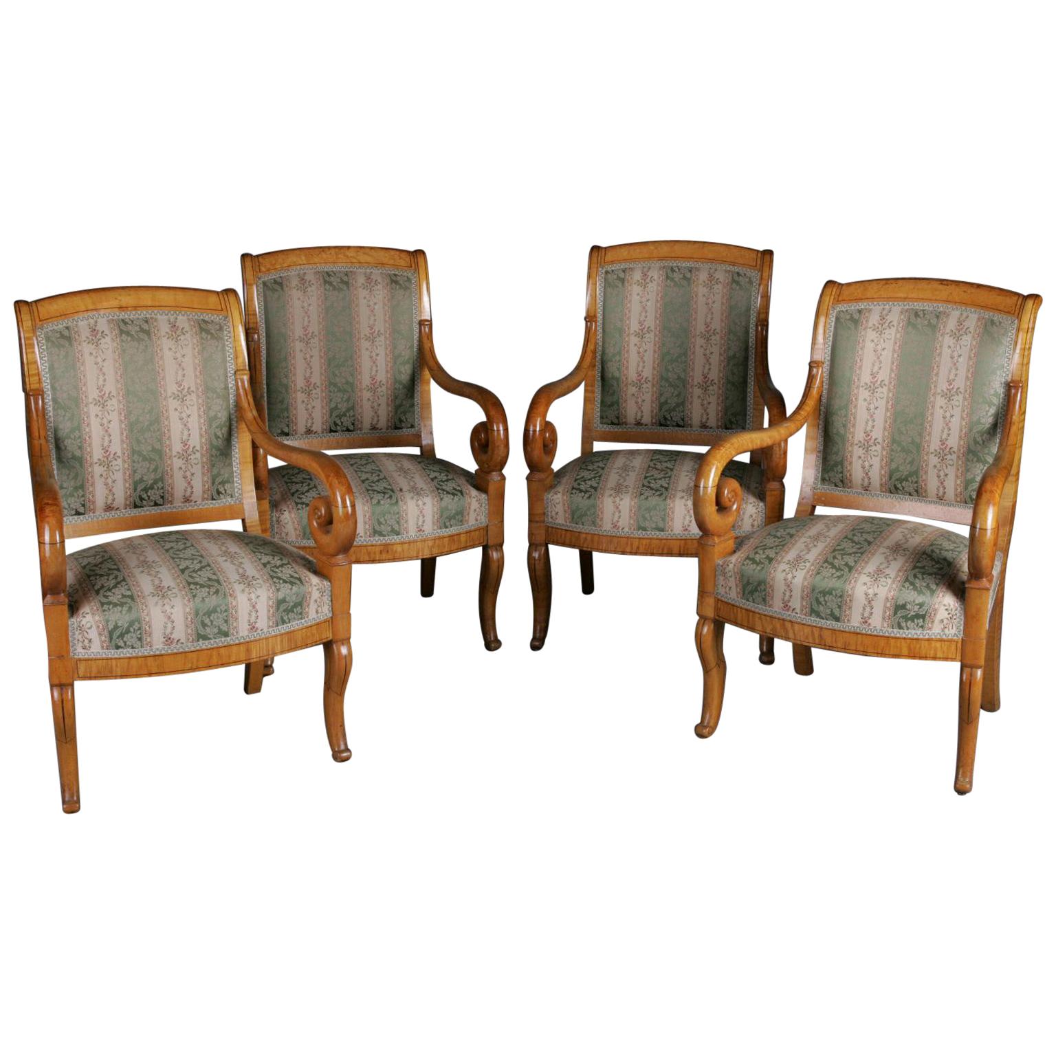 19th Century France Furnished Armchair Group For Sale