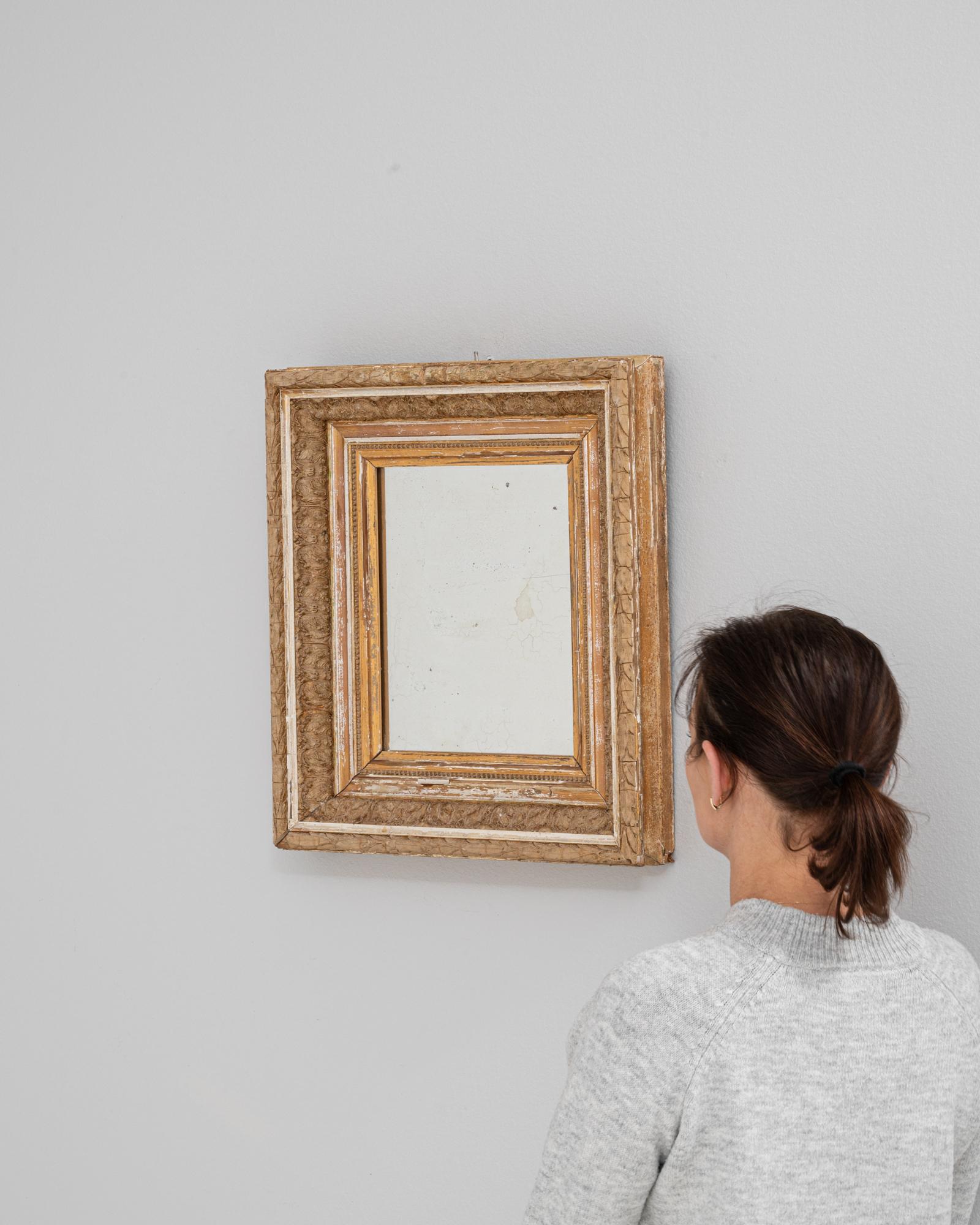 XIXe siècle Miroir en bois doré, France, 19e siècle en vente