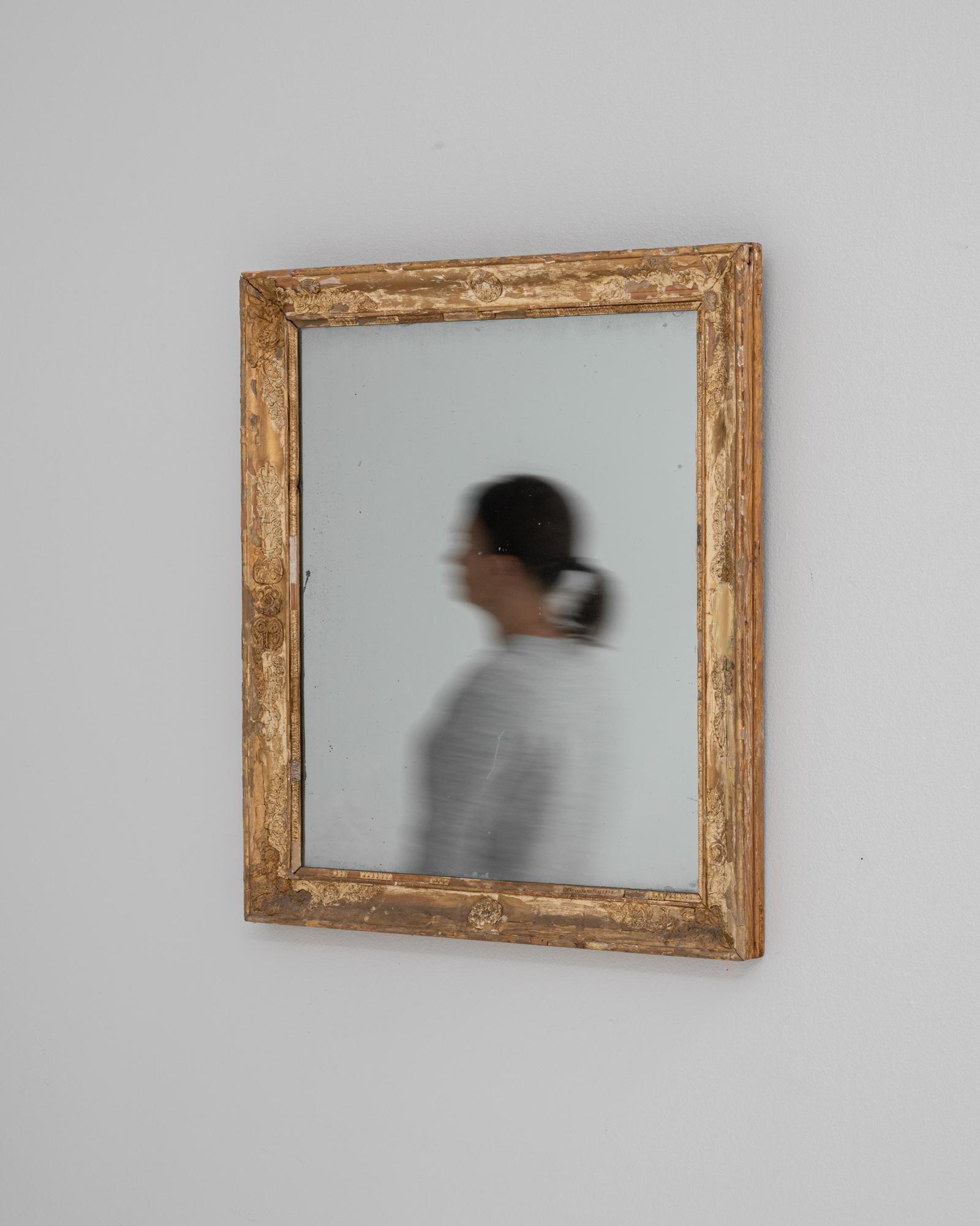 Bois Miroir en bois doré, France, 19e siècle en vente