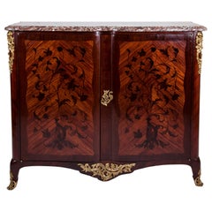 19th Century France Gilt Bronze Inlaid Cabinet