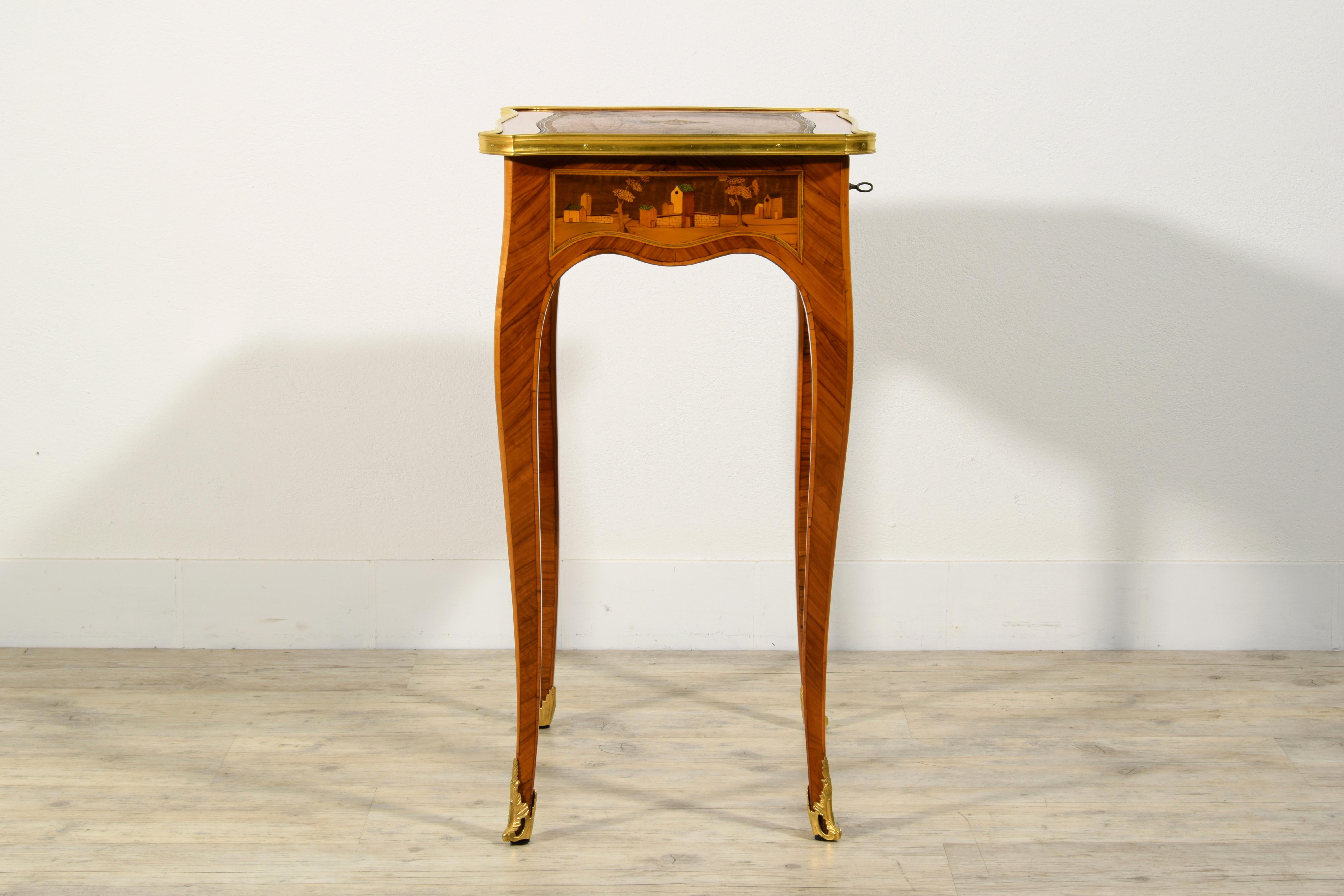 19th Century, France Inlaid Wood Centre Table For Sale 6