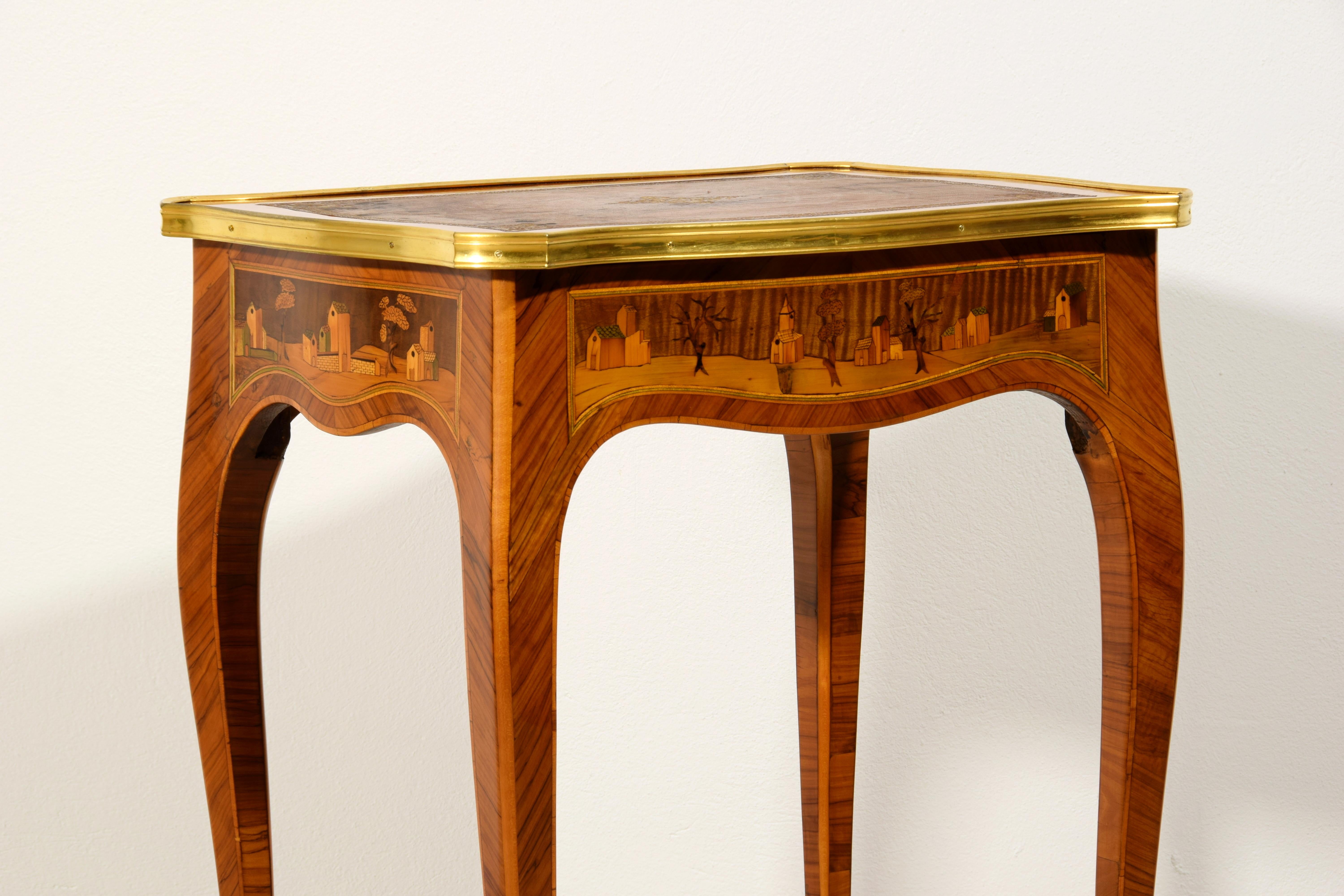 19th Century, France Inlaid Wood Centre Table For Sale 8