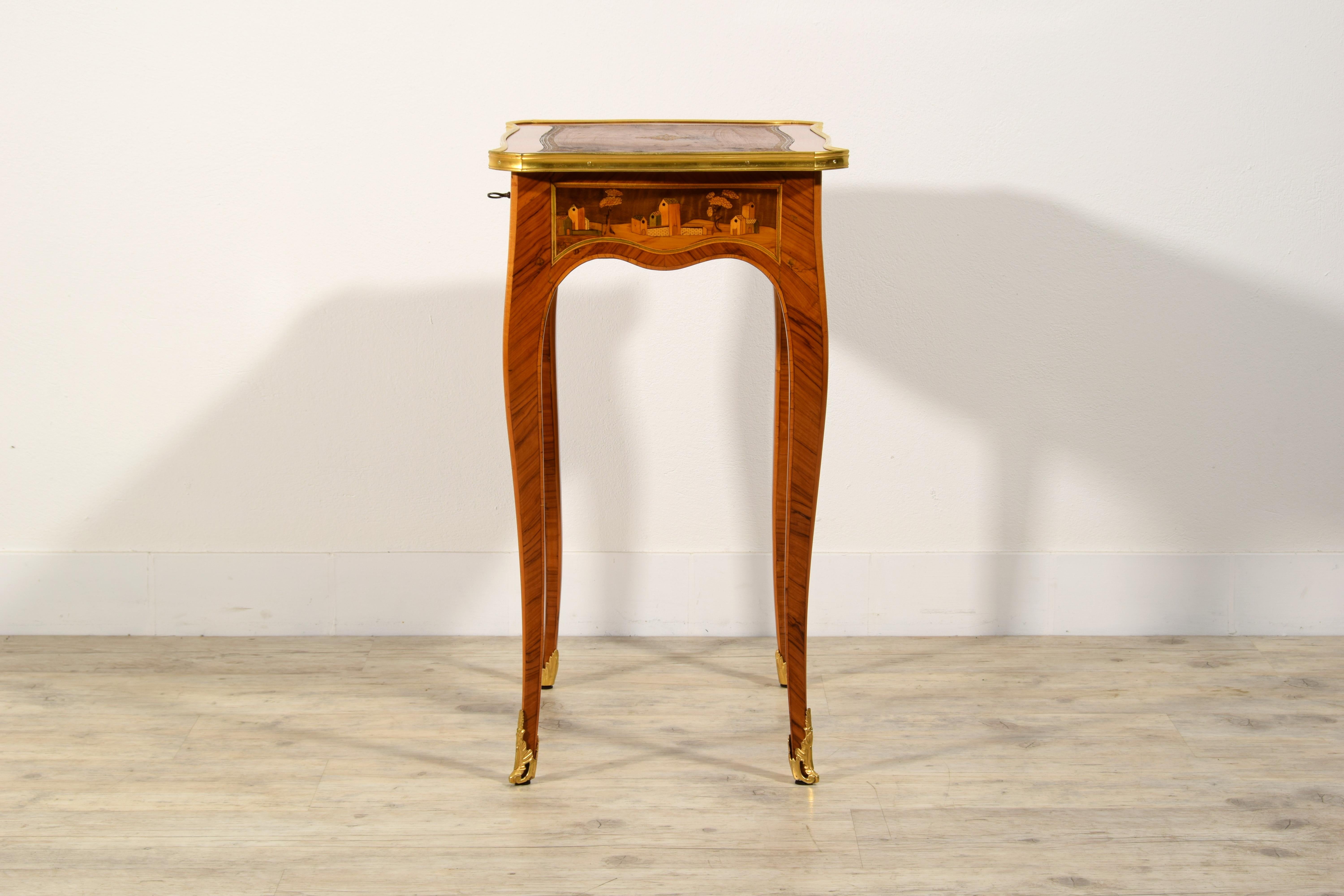 19th Century, France Inlaid Wood Centre Table For Sale 11