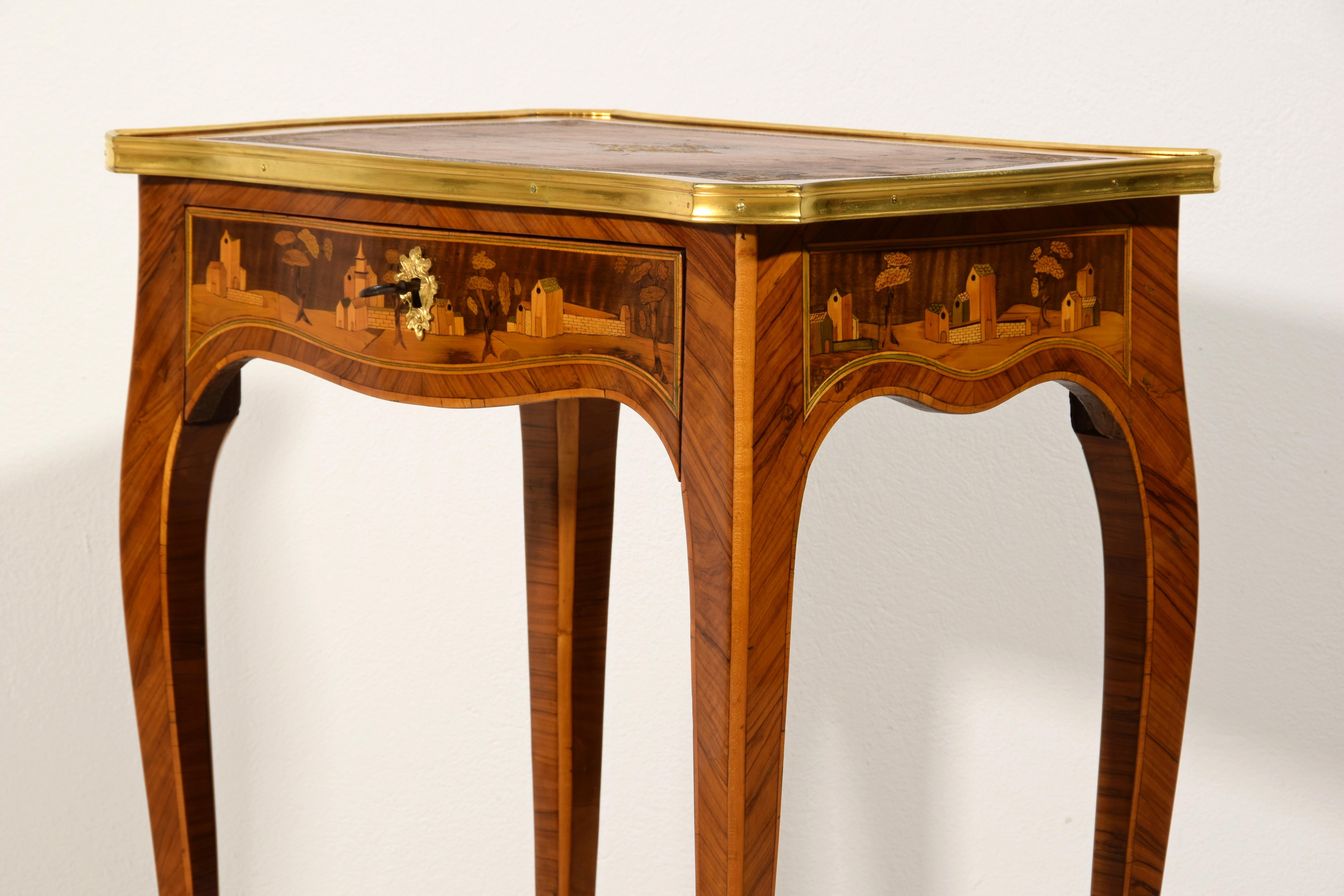 19th Century, France Inlaid Wood Centre Table For Sale 12