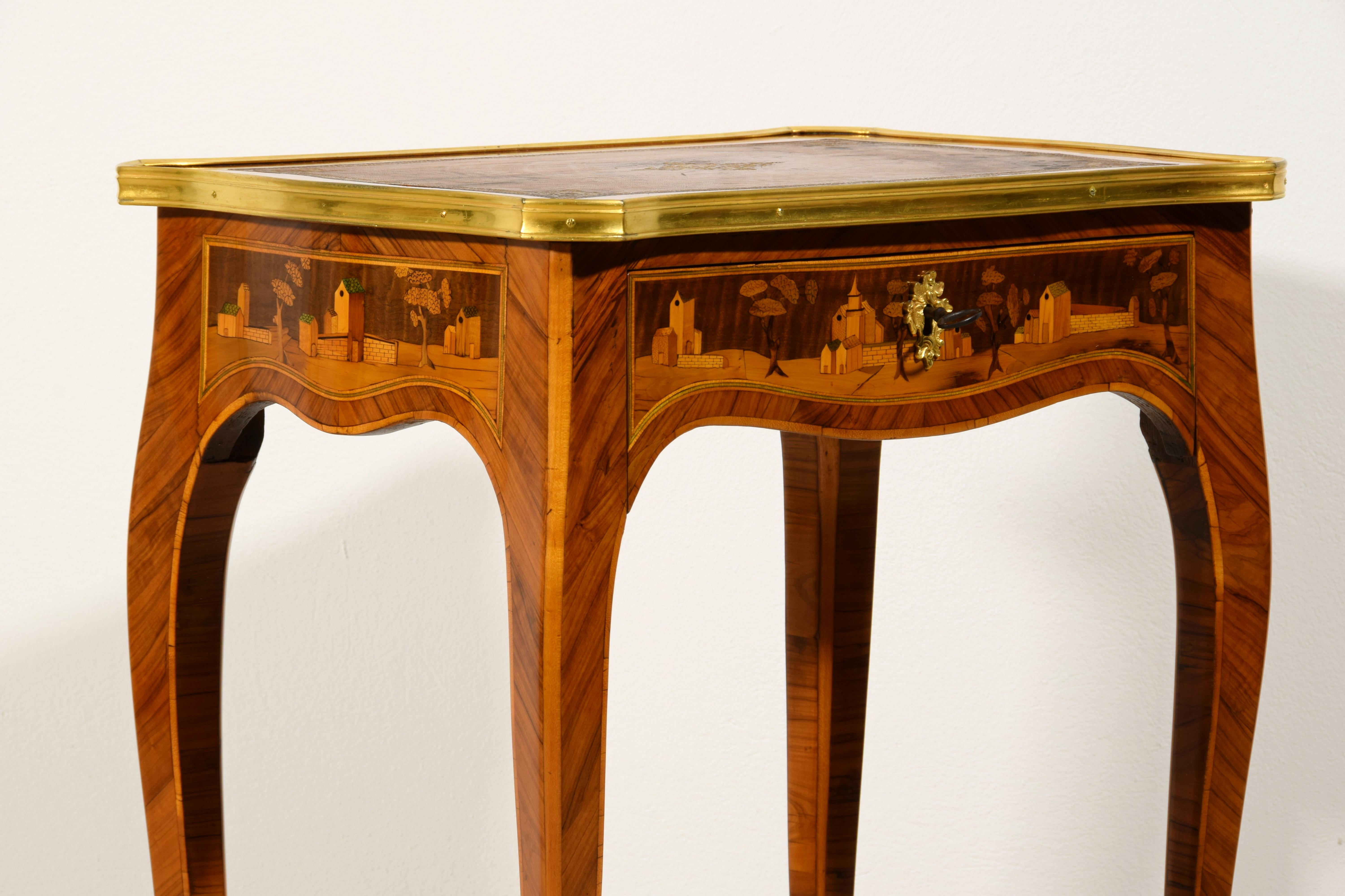 19th Century, France Inlaid Wood Centre Table For Sale 3