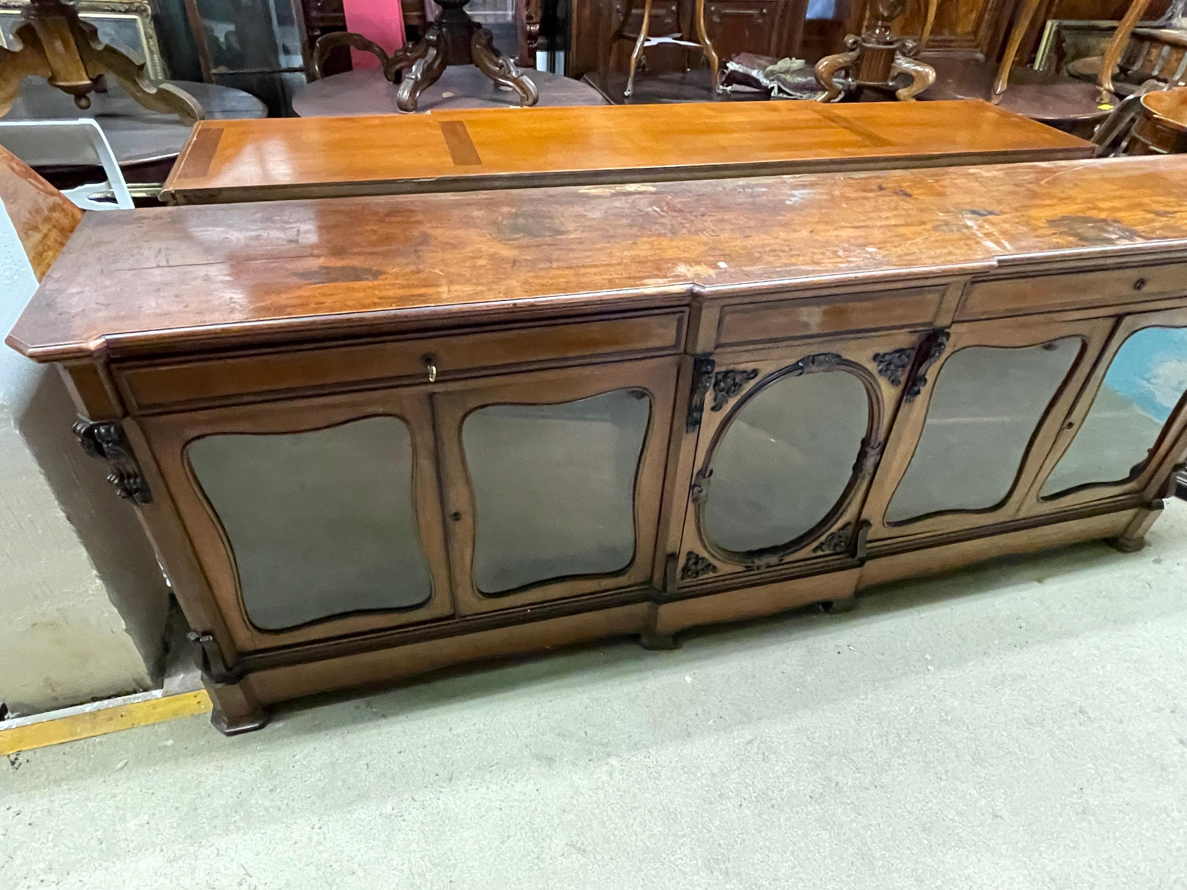 French 19th Century France Louis Philippe Mahogany Sideboards Credenzas , 1840s For Sale