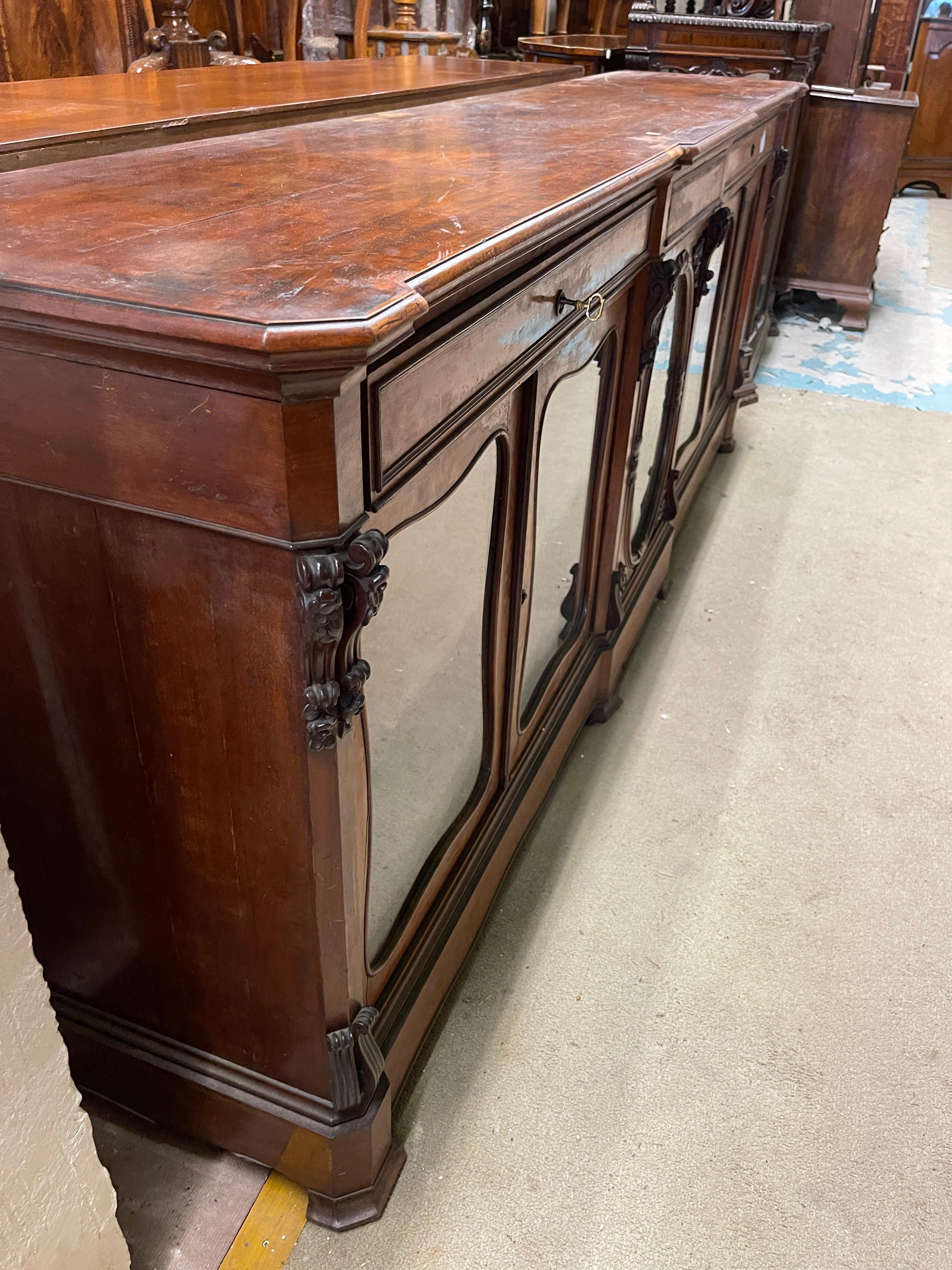 Mid-19th Century 19th Century France Louis Philippe Mahogany Sideboards Credenzas , 1840s For Sale