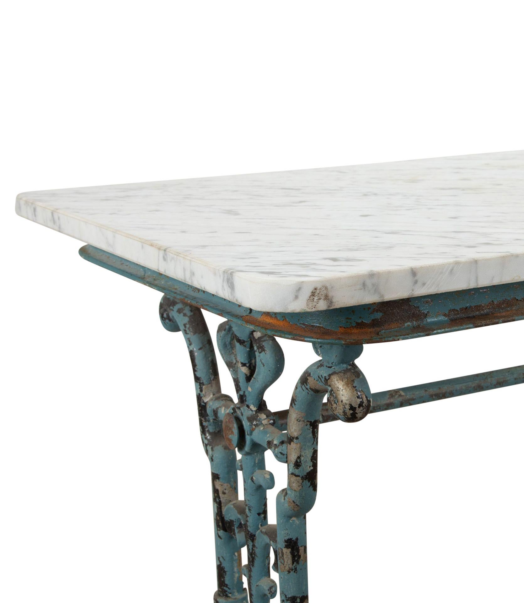 Mesa de jardín de metal francesa del siglo XIX Francés en venta