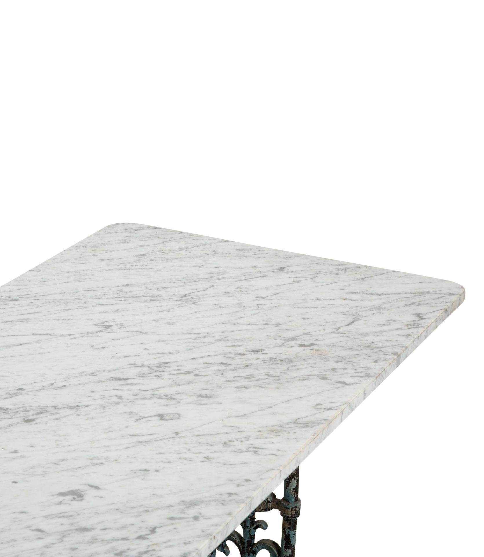 Mesa de jardín de metal francesa del siglo XIX en venta 1