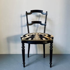 Napoleon III Ebonized Parlor Chair, 19th Century France