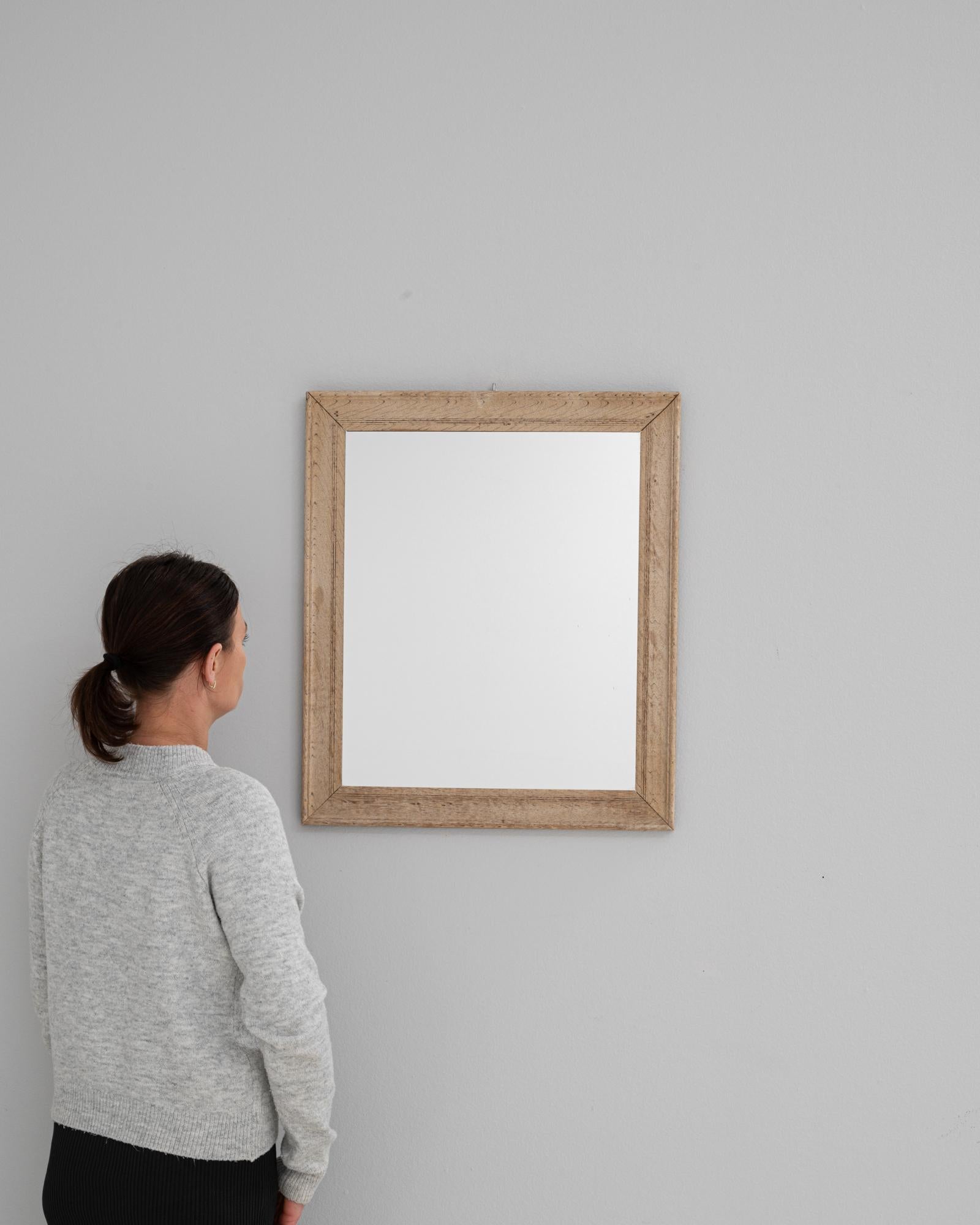 Francese Specchio in Oak della Francia del XIX secolo in vendita