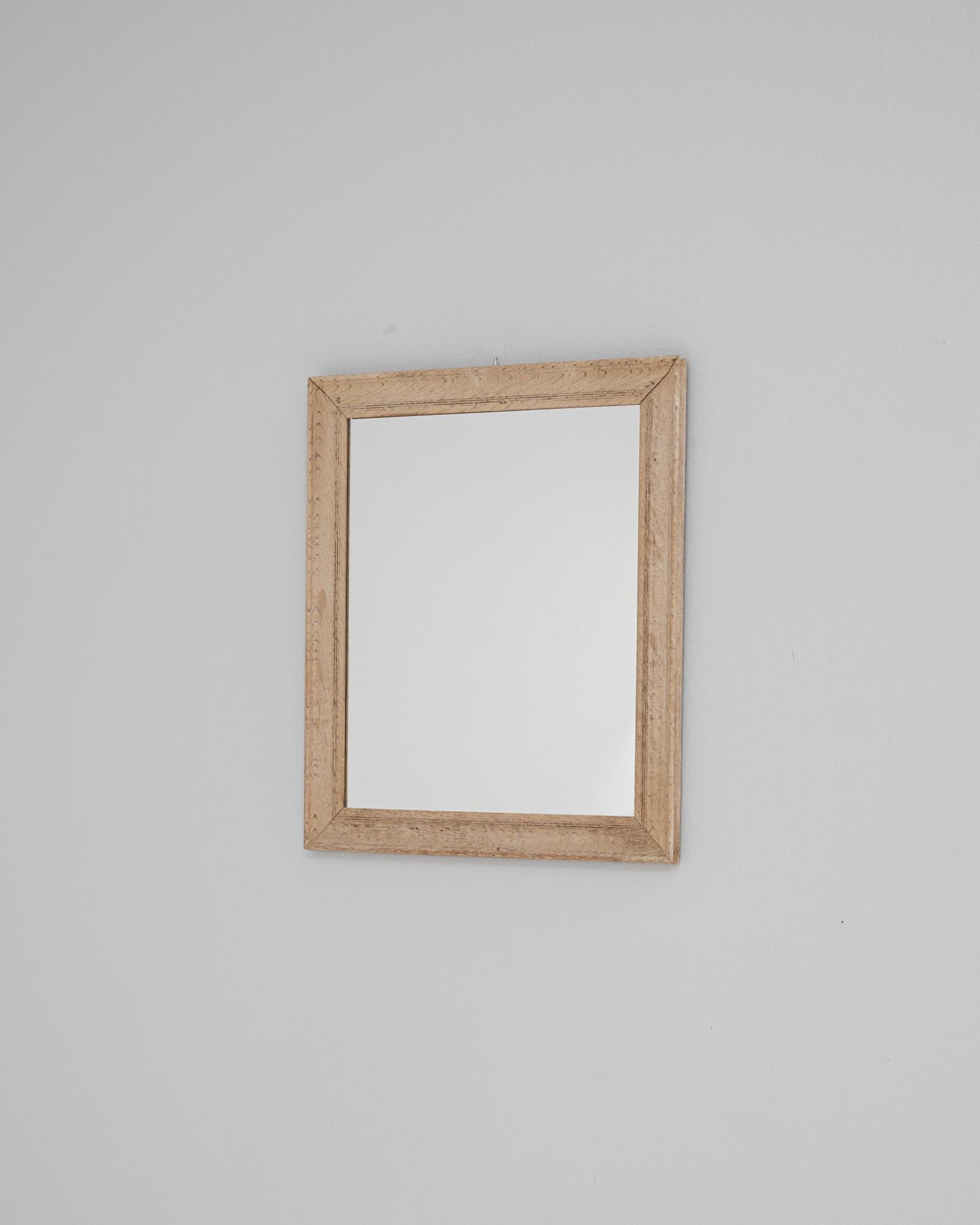 Specchio in Oak della Francia del XIX secolo In condizioni buone in vendita a High Point, NC