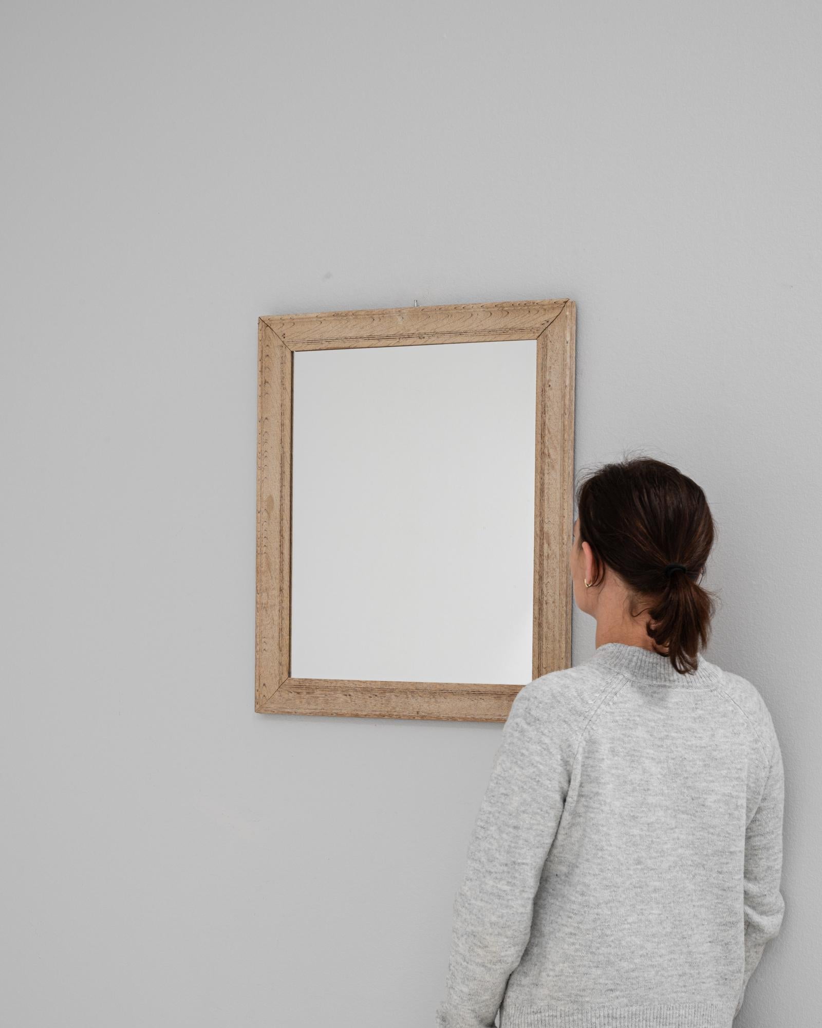 Quercia Specchio in Oak della Francia del XIX secolo in vendita