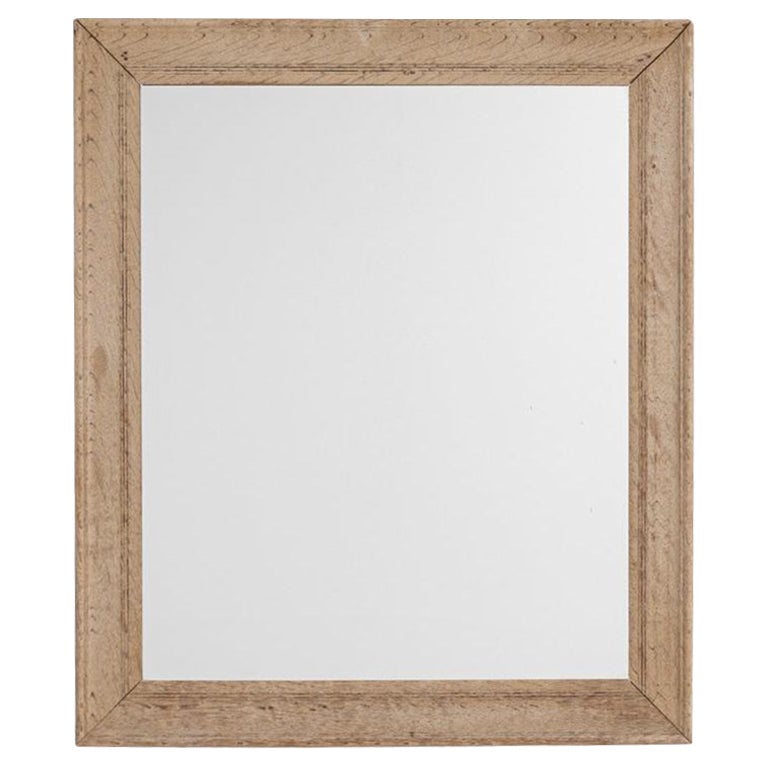 Miroir en chêne de France du XIXe siècle