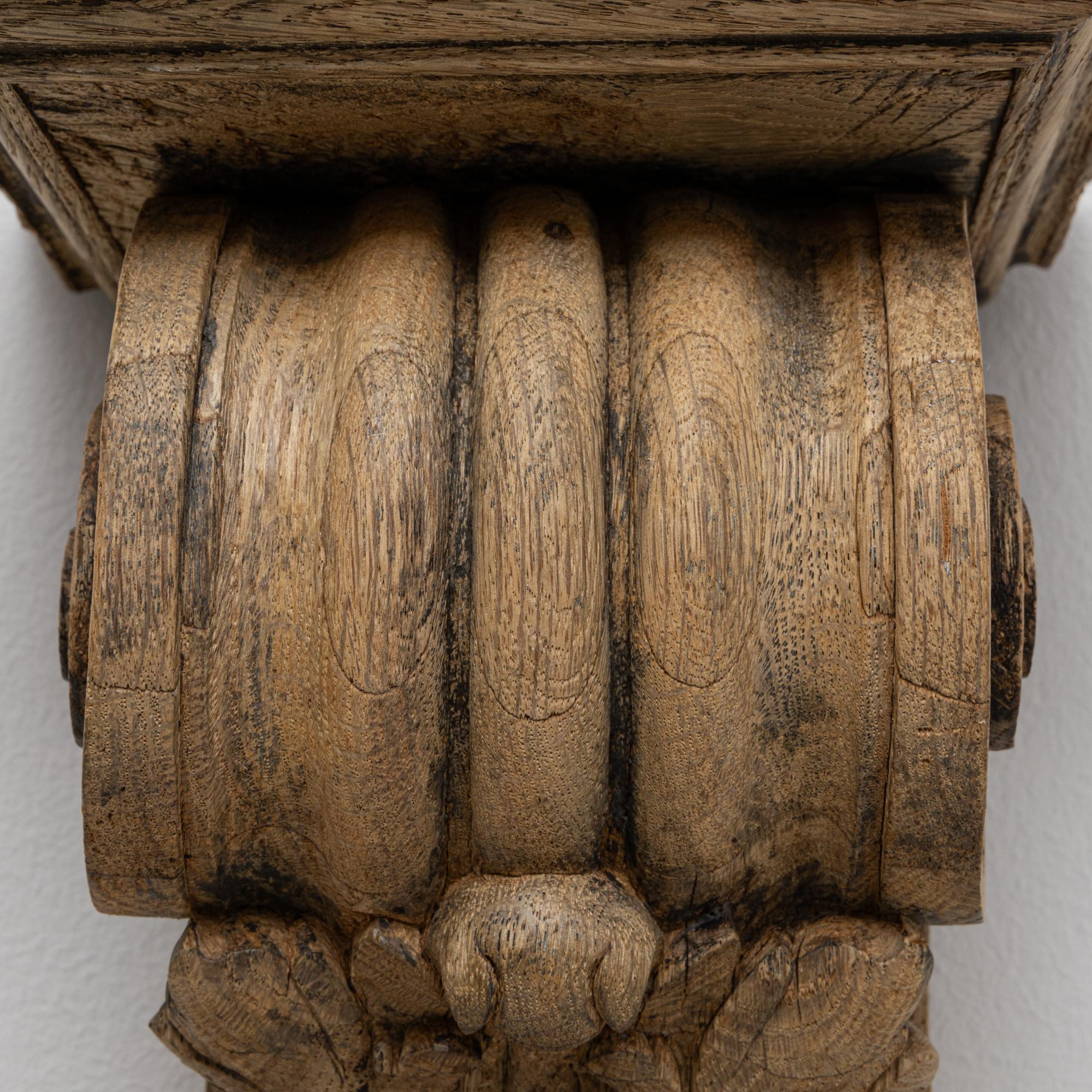 Scaffale a muro in quercia del XIX secolo di Oak in vendita 5