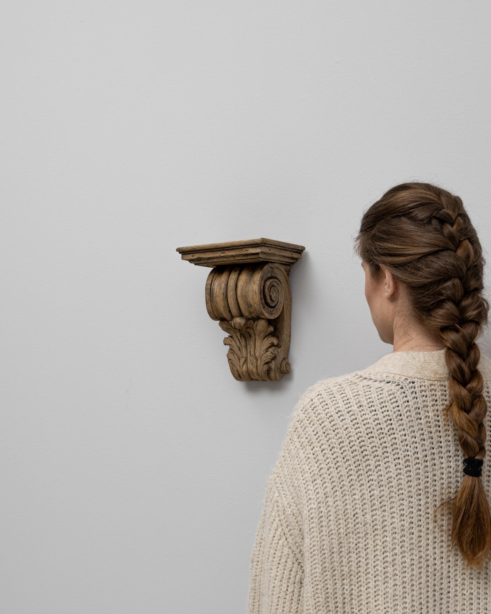 Scaffale a muro in quercia del XIX secolo di Oak in vendita 1