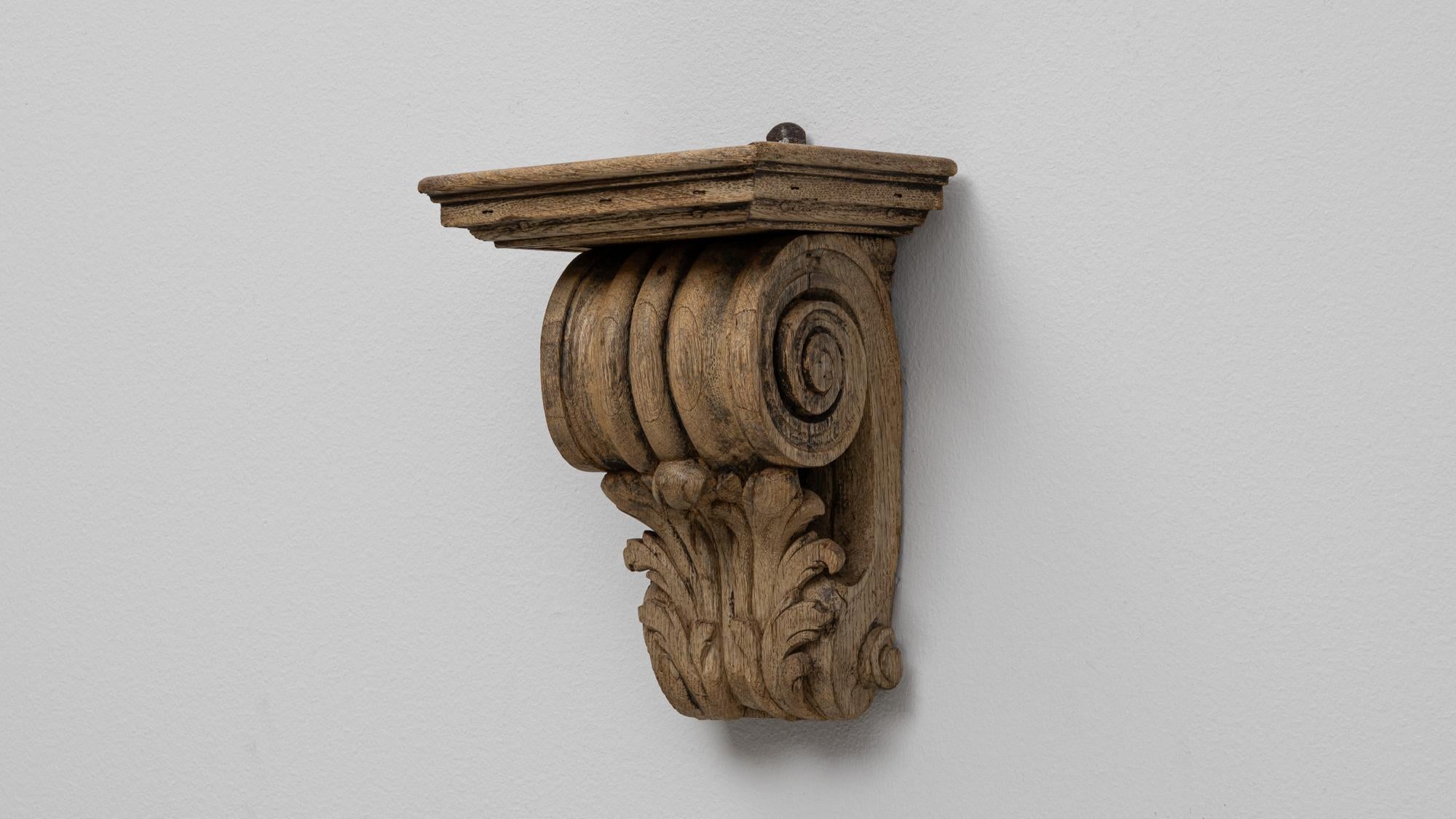 Scaffale a muro in quercia del XIX secolo di Oak in vendita 2