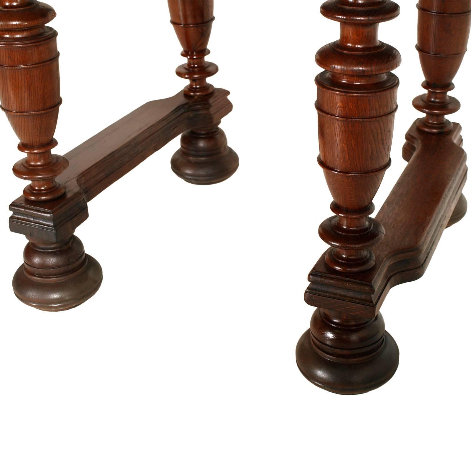 Louis Philippe 19th Century France Provencal Extendable Table Solid Oak, Restored, Wax-Polished For Sale