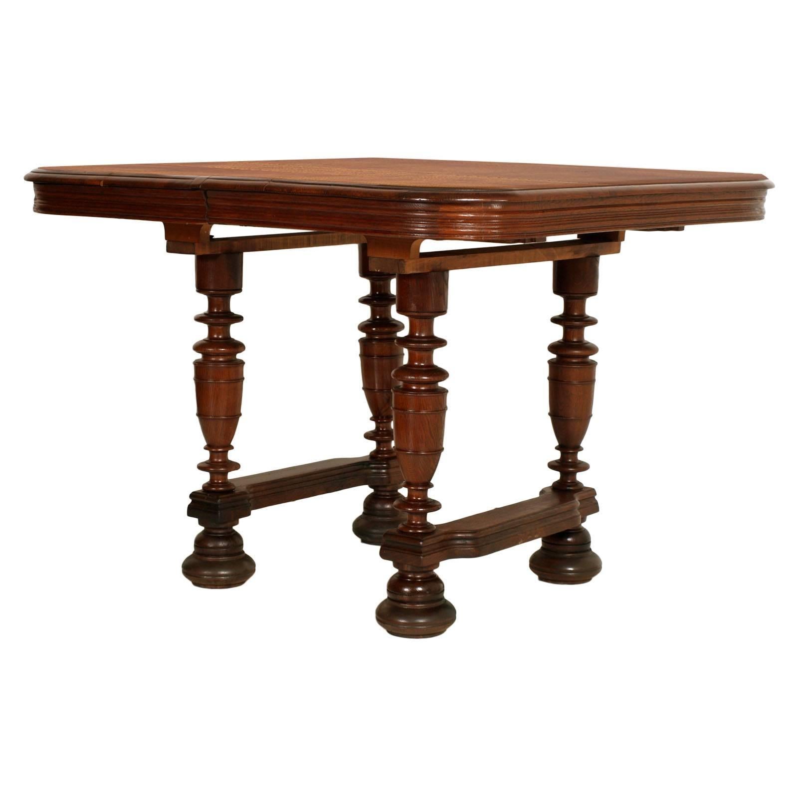 19th Century France Provencal Extendable Table Solid Oak, Restored, Wax-Polished