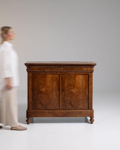 19th Century France Rich Mahogany Flame Mahogany Buffet