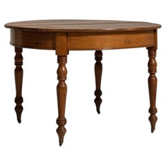 19th Century France Rich Walnut Brown Carved Walnut Side Table