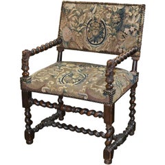 19th Century Franco Flemish Baroque Armchair