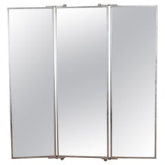 Miroir triptyque de François Brot du 19e siècle