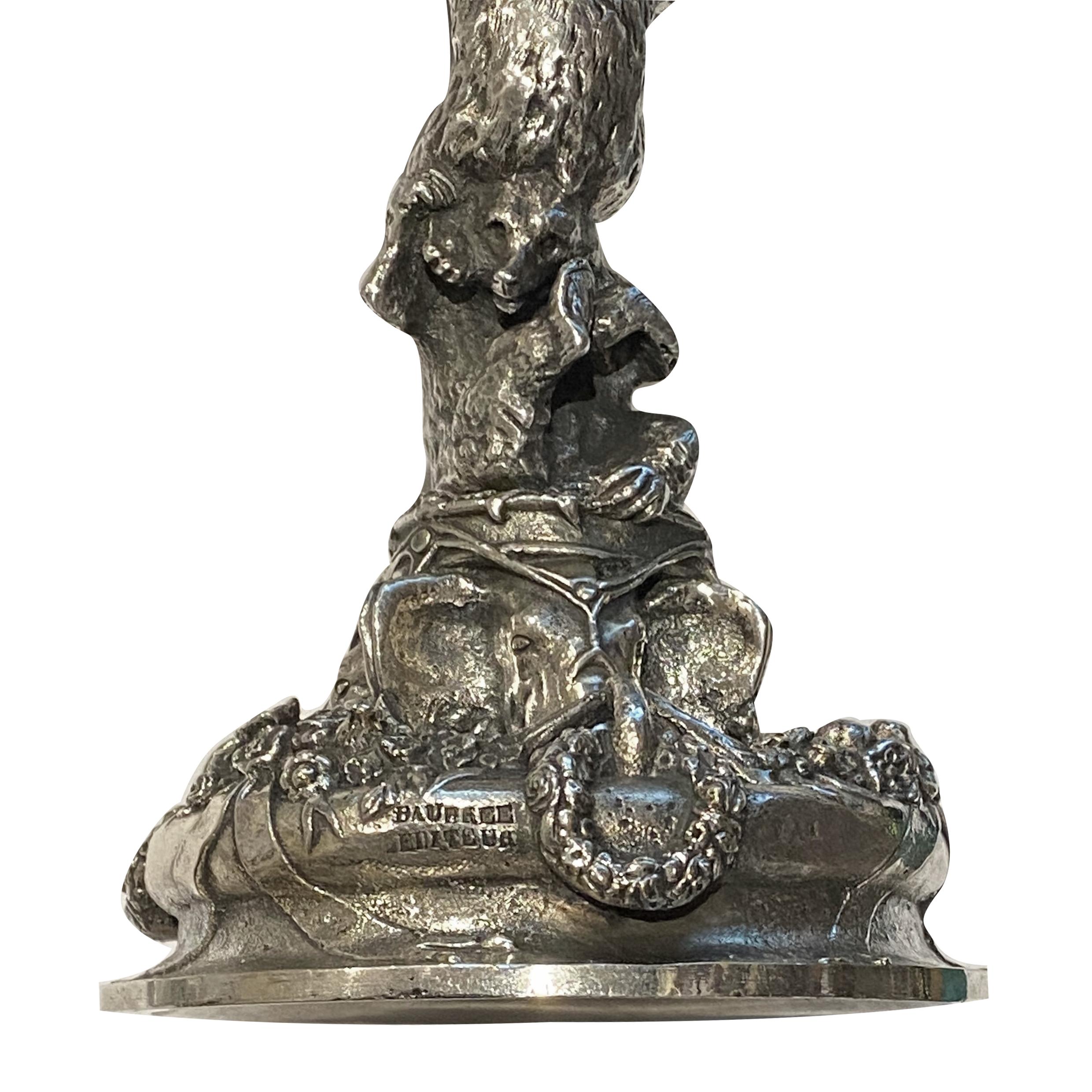 Bronze coupe d'ours en bronze Fratin du 19ème siècle signée Daubrée Editor en vente