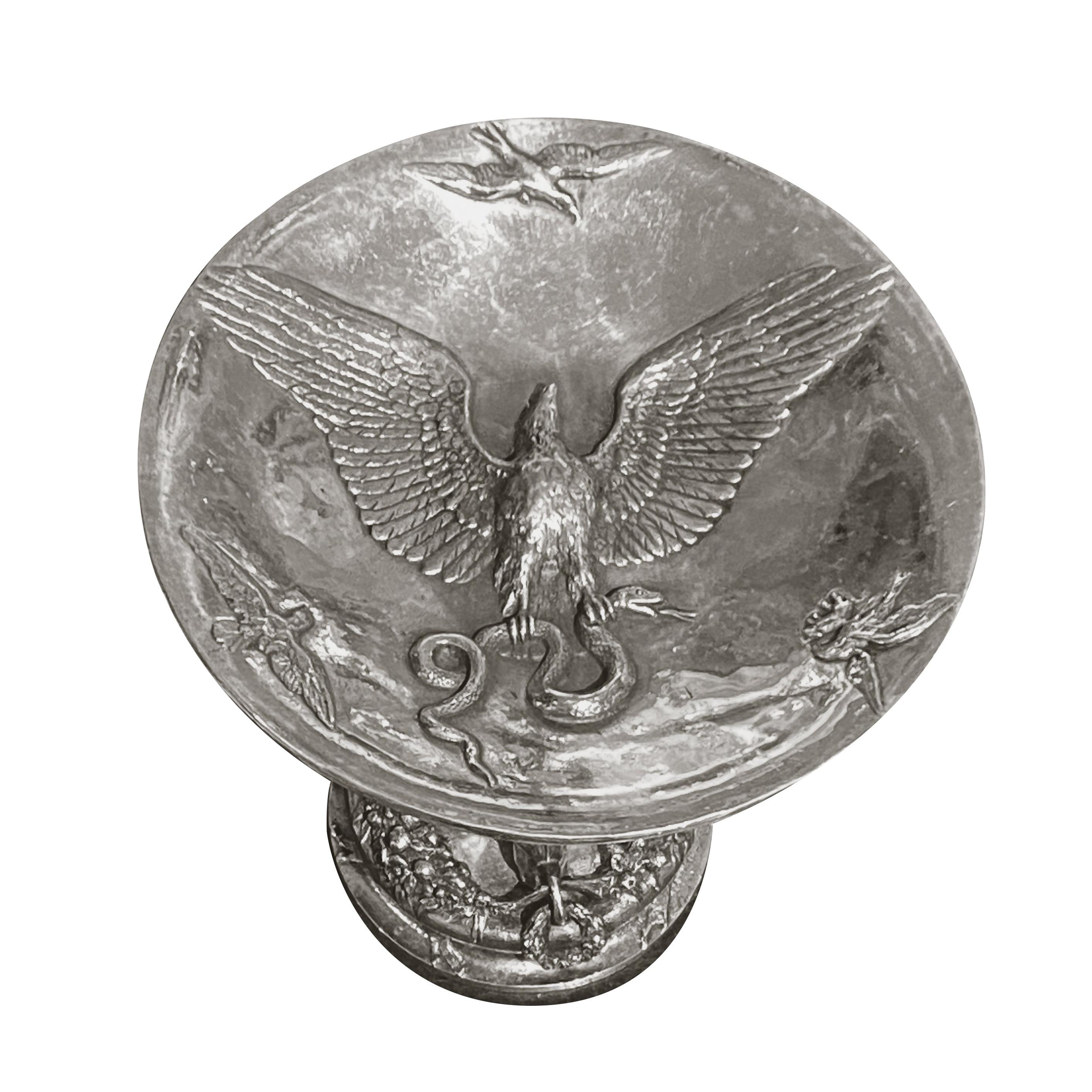 Coupe de l'Ours en bronze signé Fratin du 19ème siècle avec impression de Daubrée