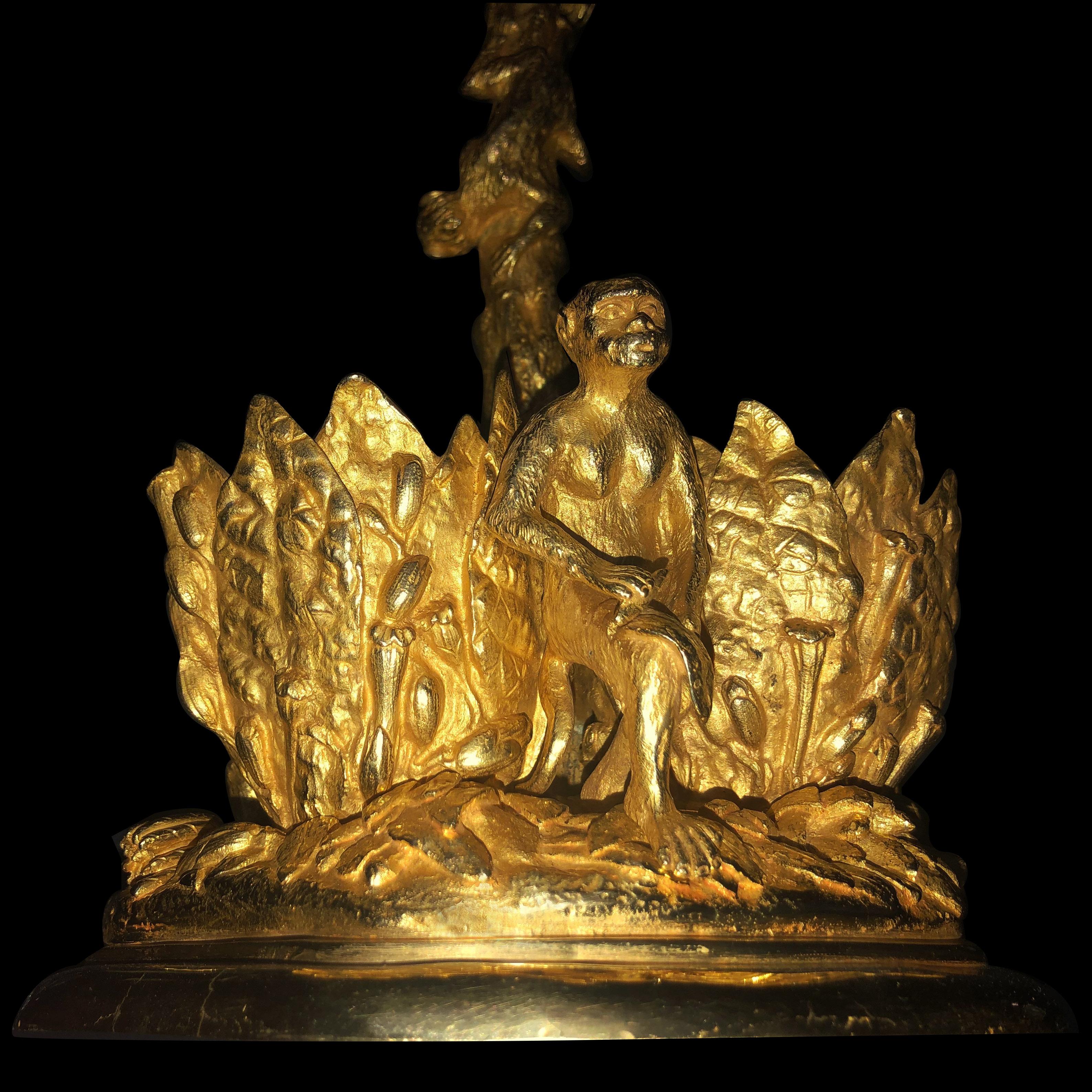 Gilded bronze centerpiece 
