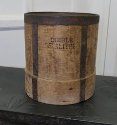 19th Century French 10 Litre Wooden Fruit Measure  This large measure is made in