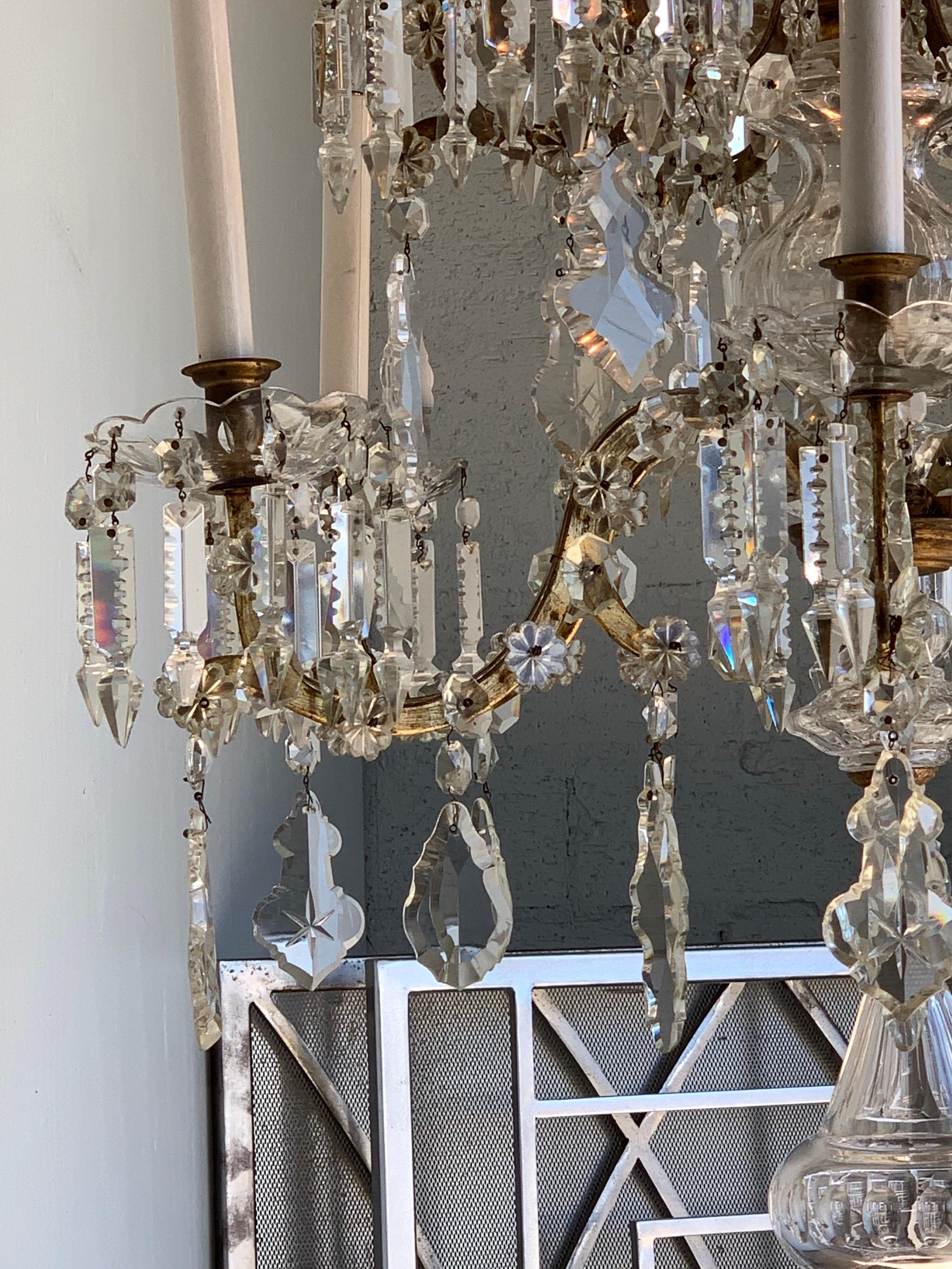 19th Century French 12-Light Crystal Chandelier 2