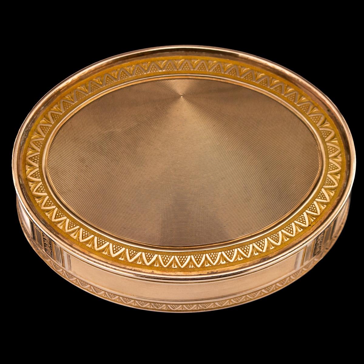 19th Century French 18-Karat Gold Snuff Box, circa 1830 1