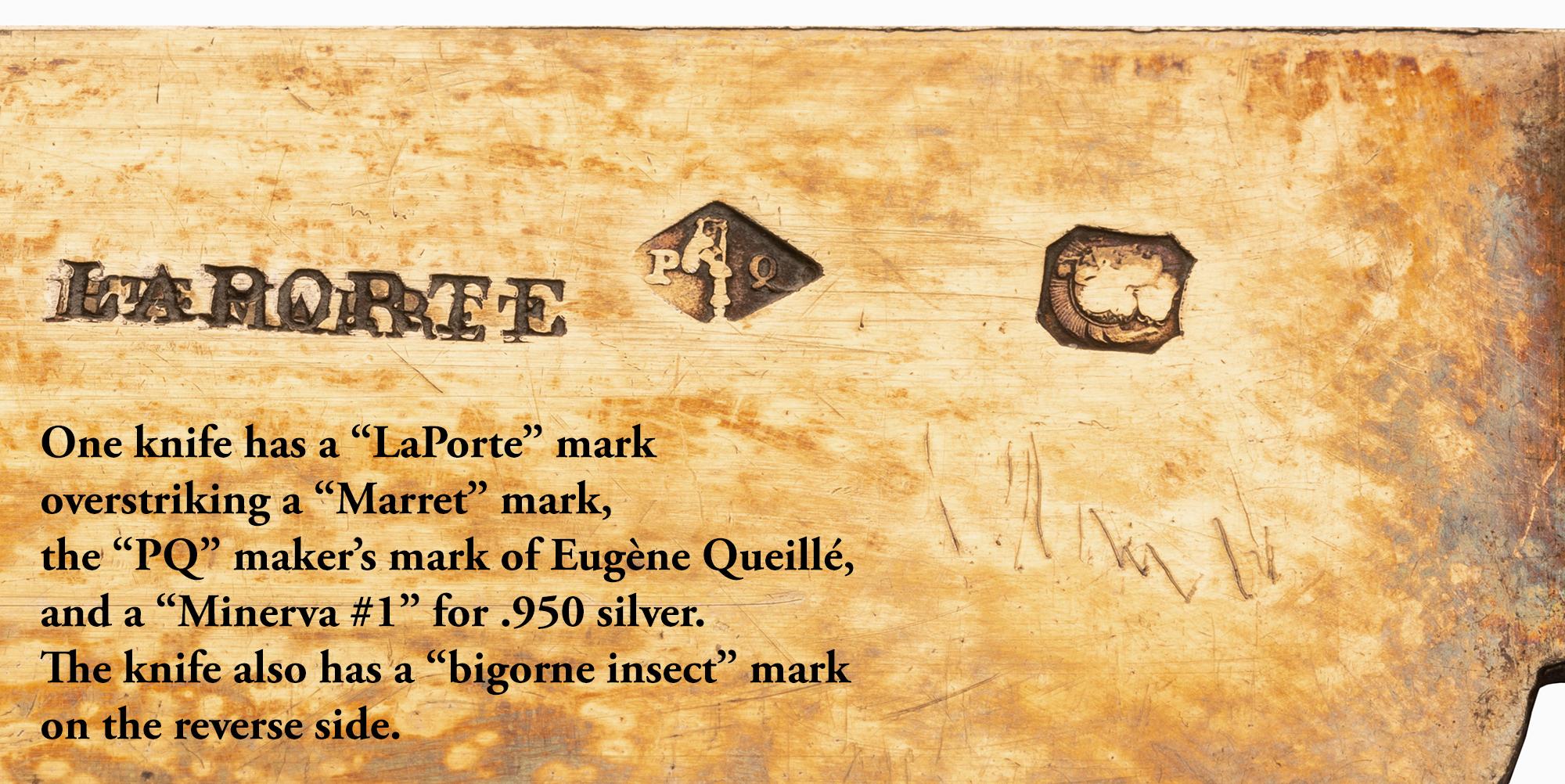 Französisches Silber Vermeil Besteck des 19. Jahrhunderts Dessert Service für sechs Personen, 18 Pieces im Angebot 12