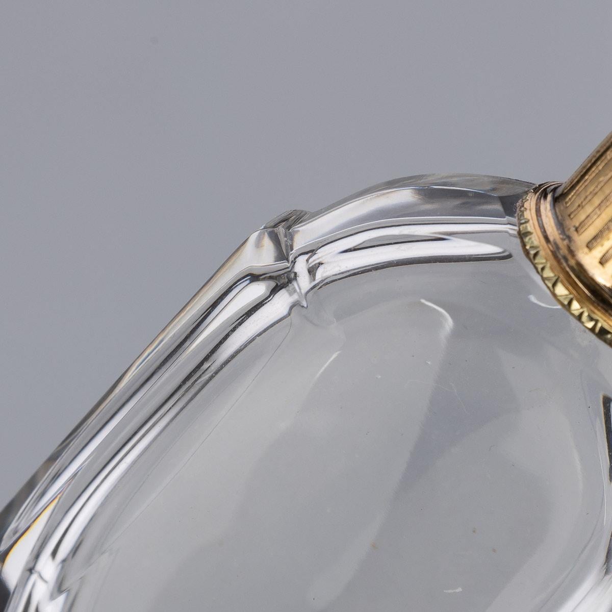 19th Century French 18K Gold Mounted Scent Perfume Bottle, c.1890 For Sale 8