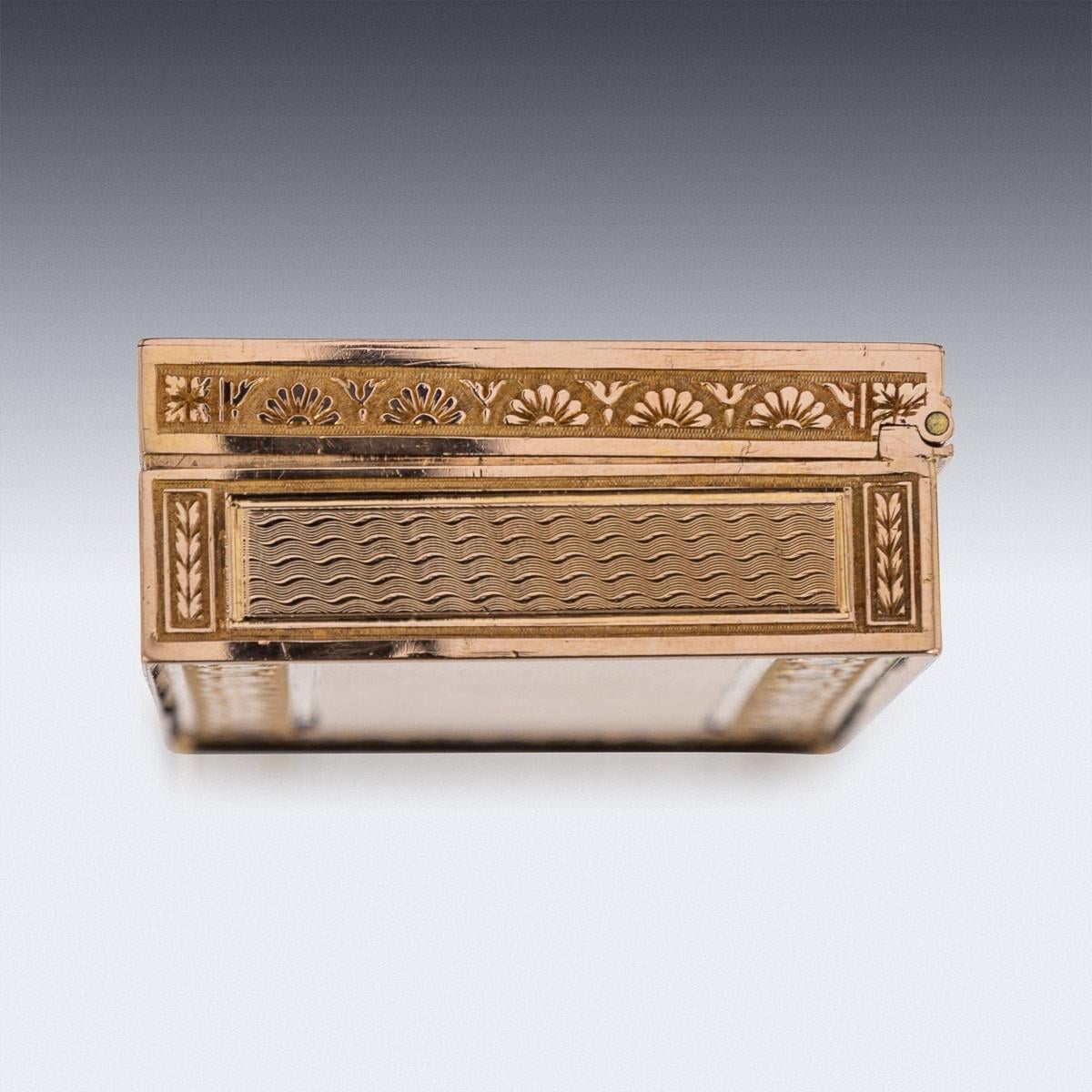 19th Century French 18k Gold Snuff Box, Paris, circa 1860 1