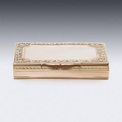 19th Century French 18K Solid Gold Snuff Box, Louis-Francois Tronquoy, c.1830